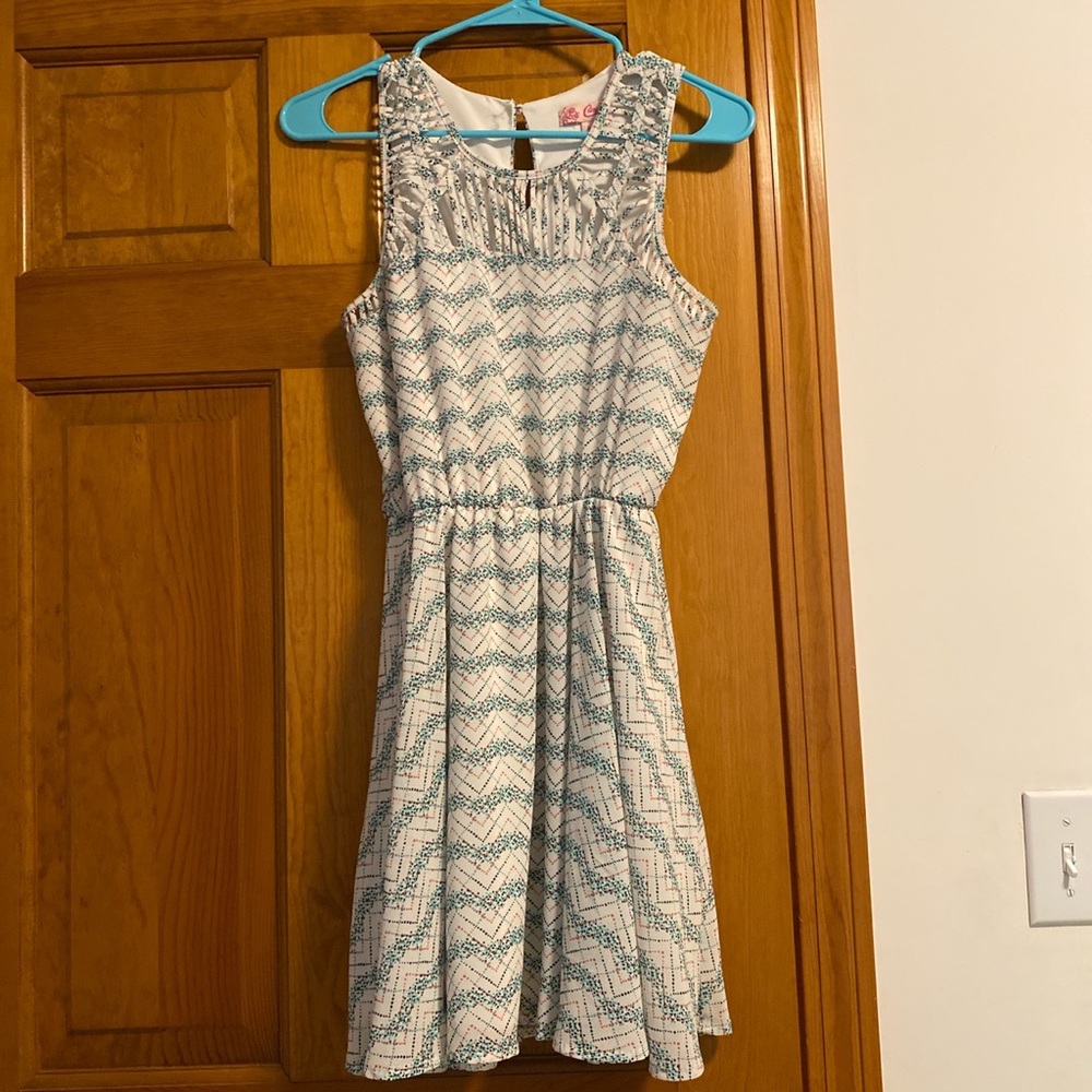 Patterned Skater Dress